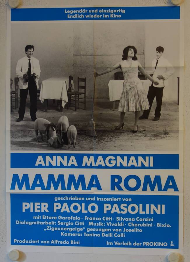 Mamma Roma originales deutsches Filmplakat (R80s)